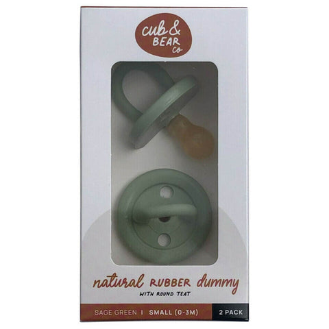 Nat Rubber Dummy Twin Pack Sage Green