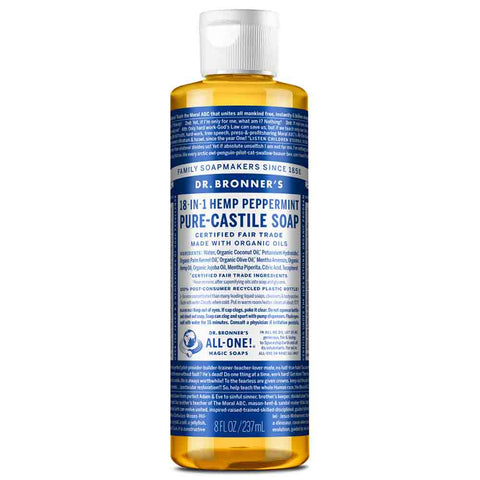 18-In-1 Pure-Castile Soap - Peppermint