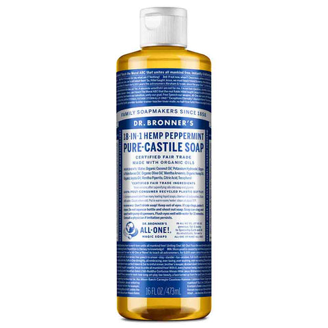 18-In-1 Pure-Castile Soap - Peppermint