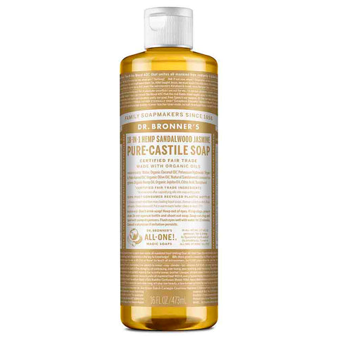 18-In-1 Pure-Castile Soap - Sandalwood & Jasmine