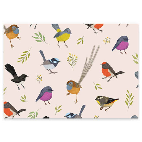 Folded Wrapping Paper - Little Birds