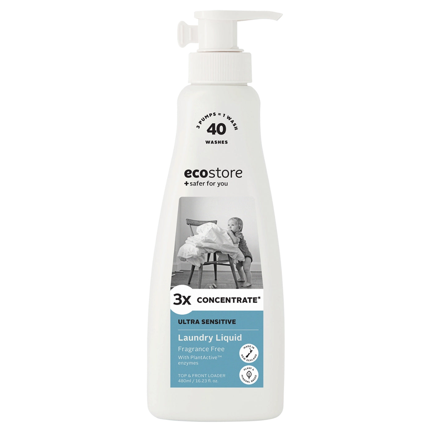 Ecostore Laundry Liquid 3X Concentrate Ultra Sensitive Flora Fauna AU ecostore-laundry-liquid-3x-concentrate-ultra-sensitive-flora-fauna-au