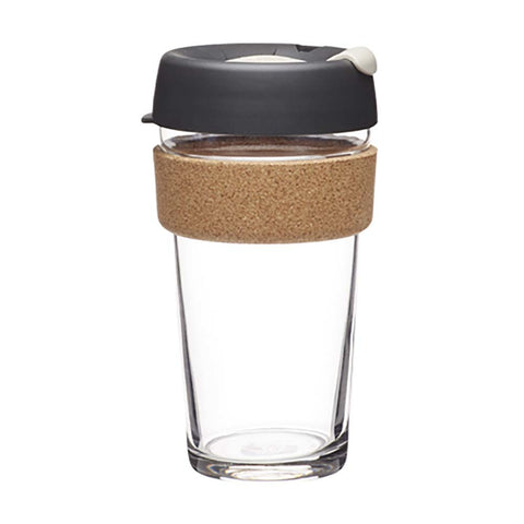 Glass Coffee Cup with Cork - Press