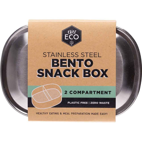Stainless Steel Bento Snack Box - 2 Compartments