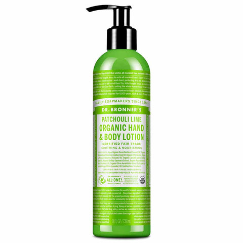 Organic Hand & Body Lotion - Patchouli Lime
