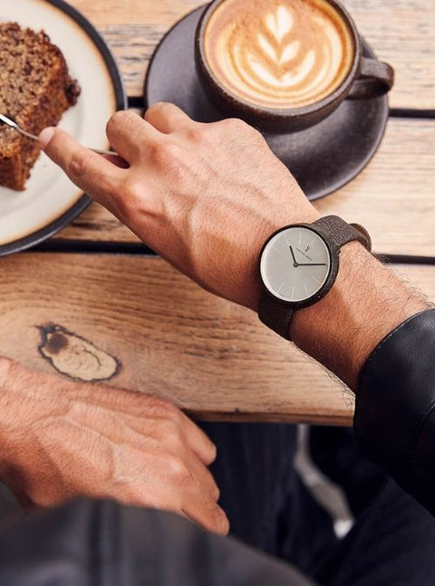 This Stylish Watch Is Created From Recycled Coffee Grounds, And Smells Like Coffee Too!