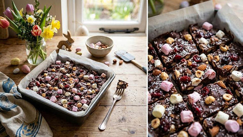 Homemade vegan rocky road - for easter gifting