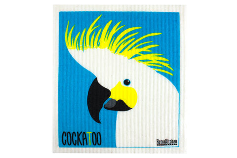 Compostable Sponge Cloth Cockatoo