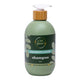 500ml green bottle of A Bit Hippy Hair Growth & Volume Shampoo with bamboo lid and a white pump.