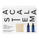 Acala Stem Lotus Clean Skincare Starter Set - white packaging with face oil, serum and cloth pictured on the front.