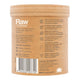 Back of Amazonia Raw Organic Greens container with product highlights.