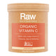 Front of container of Amazonia Raw with Organic Vitamin C - Passionfruit flavour. For immunity, skin & wellbeing.