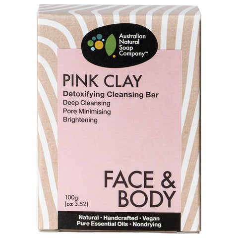 ANSC Pink Clay Detoxifying Cleansing Bar