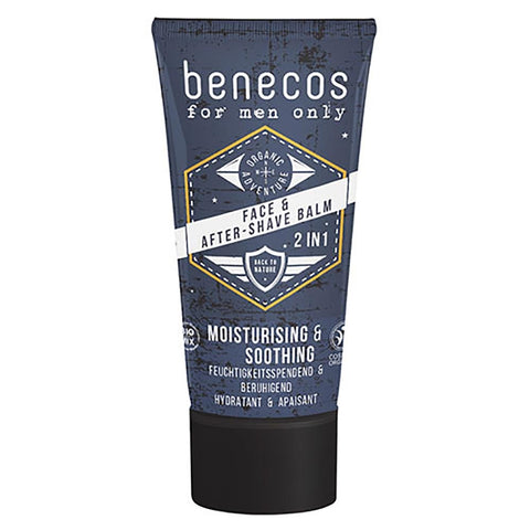 Benecos For Men Natural Face Aftershave Balm – Flora Fauna