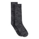 Pair of dark grey marl crew boot socks on a white background.