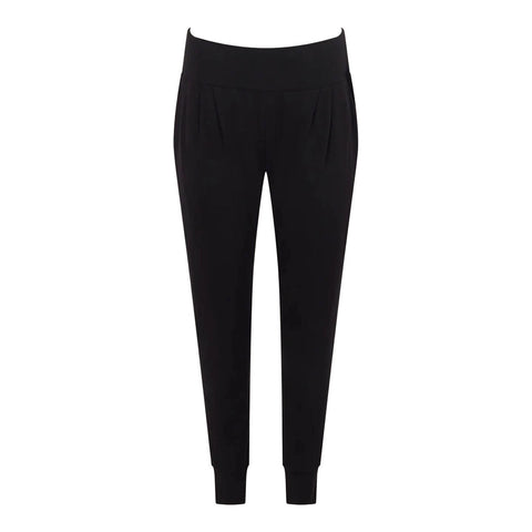 Boody Downtime Lounge Pants in black on a white background.