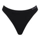 Black thong-style underwear with a ribbed waistband and the brand name 'BOODY' printed in white on the right side, shown against a plain white background.