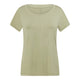 A light sage green short-sleeve crewneck t-shirt displayed on a clean white background.