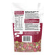 Back view of a product packaging with text, barcode, and colorful design elements.