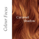 Caramel Shadow hair colour swatch, light auburn.