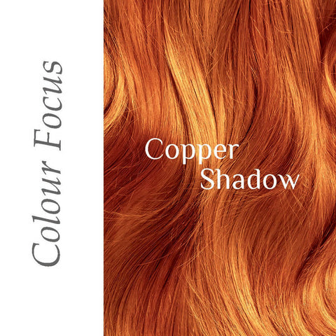 Copper Shadow hair colour swatch, light copper red.