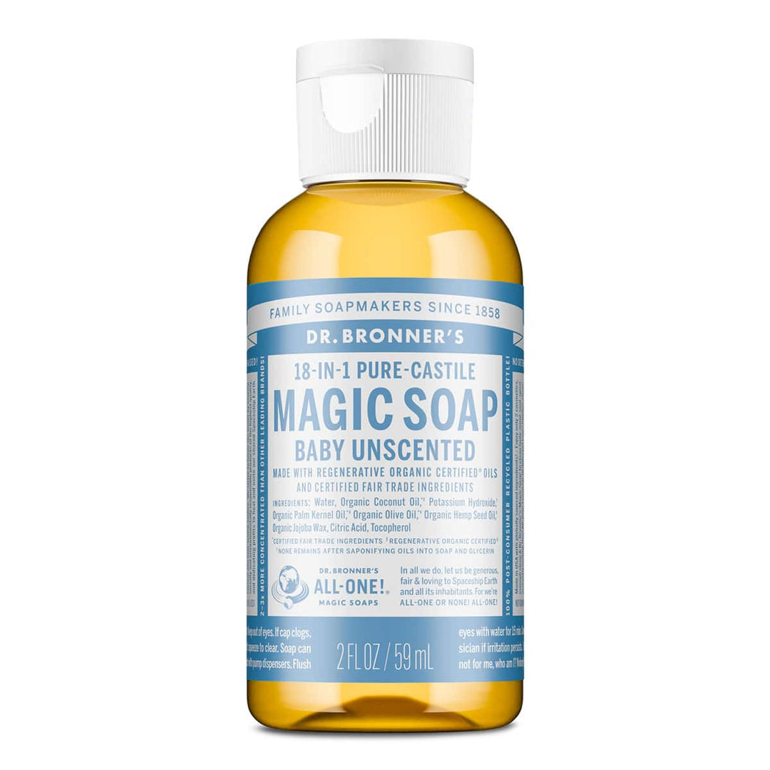 Dr Bronner's 18-In-1 Pure-Castile Magic Soap - Baby Unscented | Flora ...