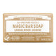 Dr. Bronner's Magic Soap Bar - Sandalwood Jasmine 140g on a white background.