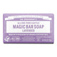 Dr Bronner's Pure Castile Magic Bar Soap - Lavender on a white background.