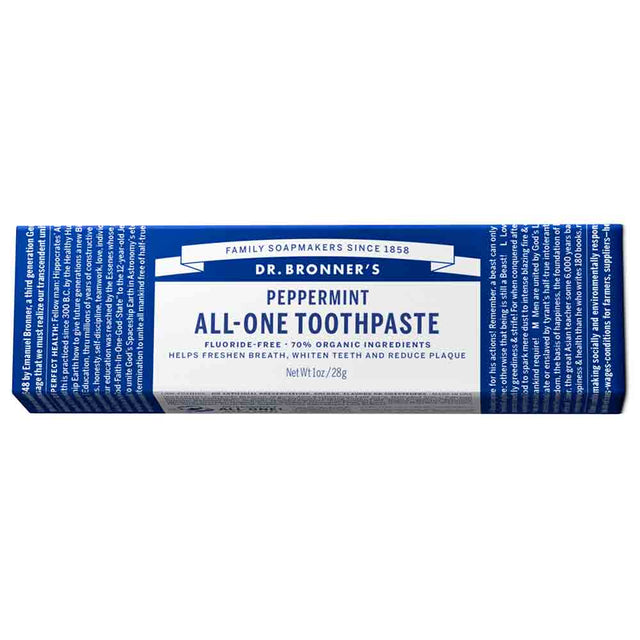 Dr Bronner's All One Natural Travel Toothpaste| Flora &amp; Fauna AU