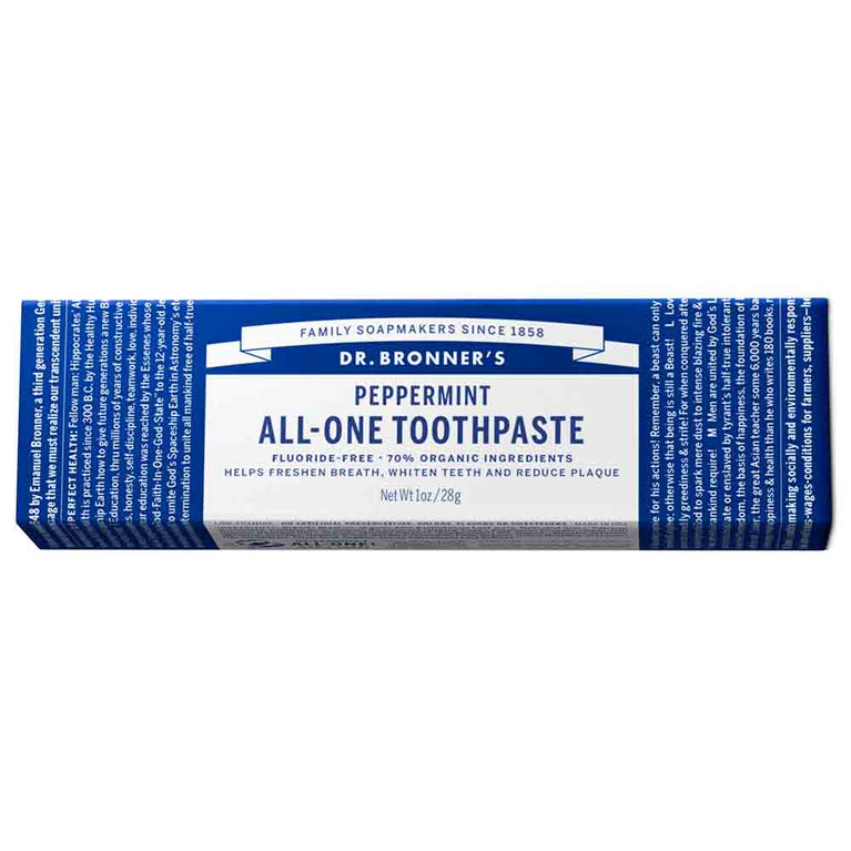 Dr Bronner's All One Natural Travel Toothpaste Flora & Fauna AU