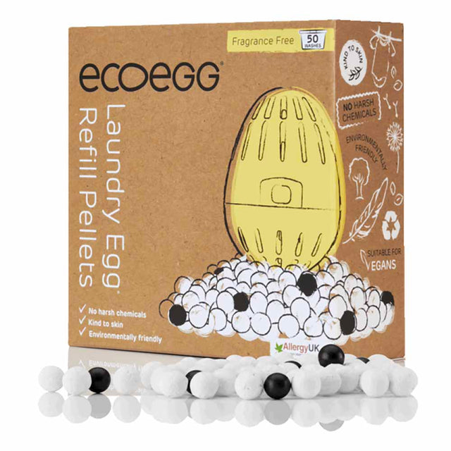Ecoegg Laundry Egg Refill Pellets 50 Washes Fragrance Free Flora & Fauna