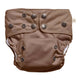 EcoNaps 2.0 Modern Cloth Nappy - bamboo reusable with adjustable snaps in cocoa fabric colour. 