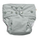 EcoNaps 2.0 Modern Cloth Nappy - bamboo reusable with adjustable snaps,  light grey fabric colour. 