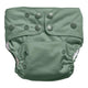EcoNaps 2.0 Modern Cloth Nappy - bamboo reusable with adjustable snaps in olive. 
