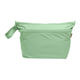 Apple green-coloured wet bag for cloth nappy storage.