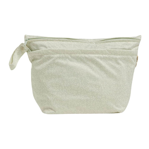 'Herbal' patterned wet bag for cloth nappy storage.