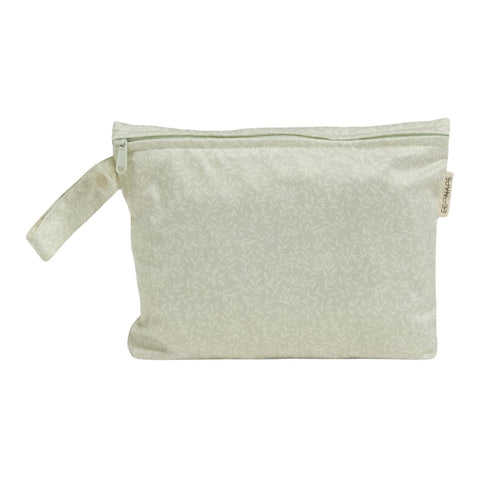 'Herbal' patterned mid-size wet bag for cloth nappy storage. 
