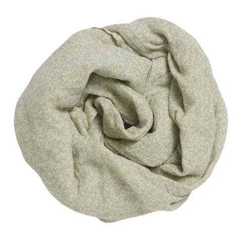 Econaps organic cotton muslin swaddle - herbal.