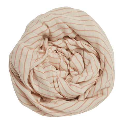 Econaps organic cotton muslin swaddle - painted stripe.