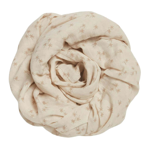Econaps organic cotton muslin swaddle - palm.