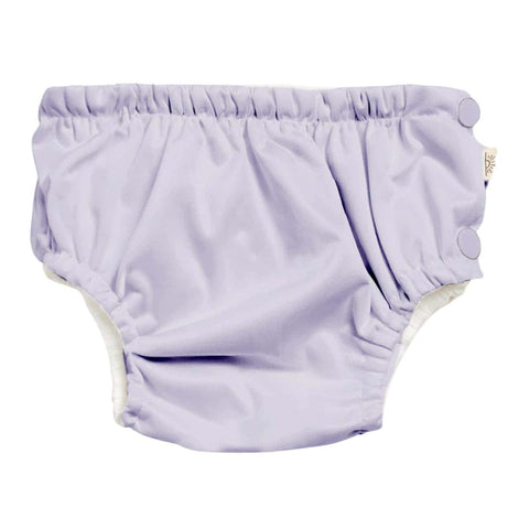 Econaps swim nappy - lavender. Reusable recycled polyester nappy.