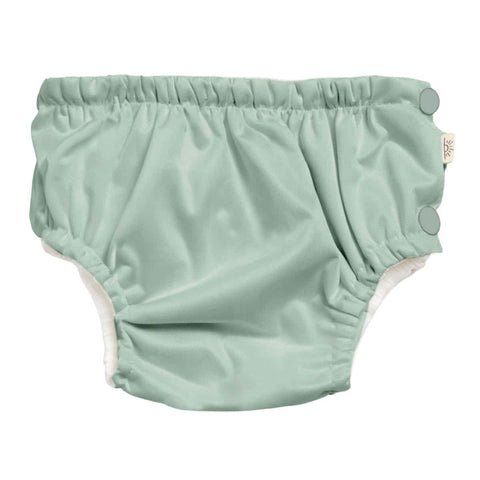 Econaps swim nappy - mint. Reusable recycled polyester nappy.