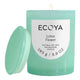 Light blue ECOYA candle with 'Lotus Flower' label on a white background.
