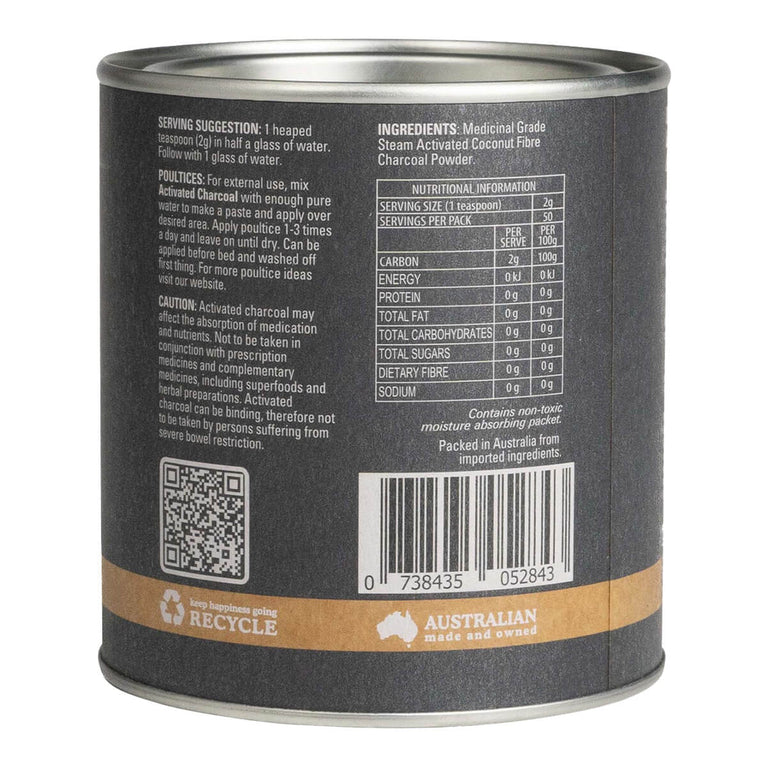 Eden Healthfoods Activated Charcoal Powder | Flora & Fauna AU