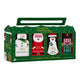 English Tea Shops Organic Christmas Tea Collection in a green gift box with four illustrated tea pyramid bags.