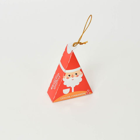 Ceylon Cinnamon tea packaged in a santa decoration.