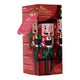 English Tea Shop nutcracker-themed tea bag gift box containing three pyramid tea bags.
