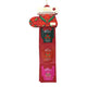 A hanging Christmas gift set display card featuring three 'Sip Season' tea bags in red, green, and pink packaging.