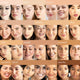 Grid of women with various skin tones, each labelled with different Oat Milk Foundation shades.