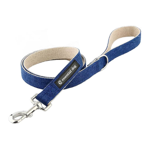 Organic Hemp & Cotton Dog Lead - Ink Blue